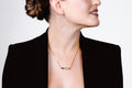 Rainbow Raw Crystal Necklace • 24k Gold Filled Gemstone Pendant • Pride Gift • Genuine Aquamarine, Citrine, Sapphire, Amethyst, Peridot