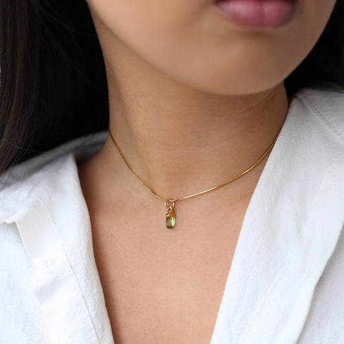 24k Gold Filled Raw Gemstone Necklace • Natural Birthstone Gift • Rough Stone Pendant • Handmade Crystal Jewelry • Ringcrush