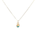 Raw Turquoise Necklace • Minimalist Dainty Jewelry • Gold Filled • December Birthstone • Something Blue • Perfect Simple Bridesmaid Gift