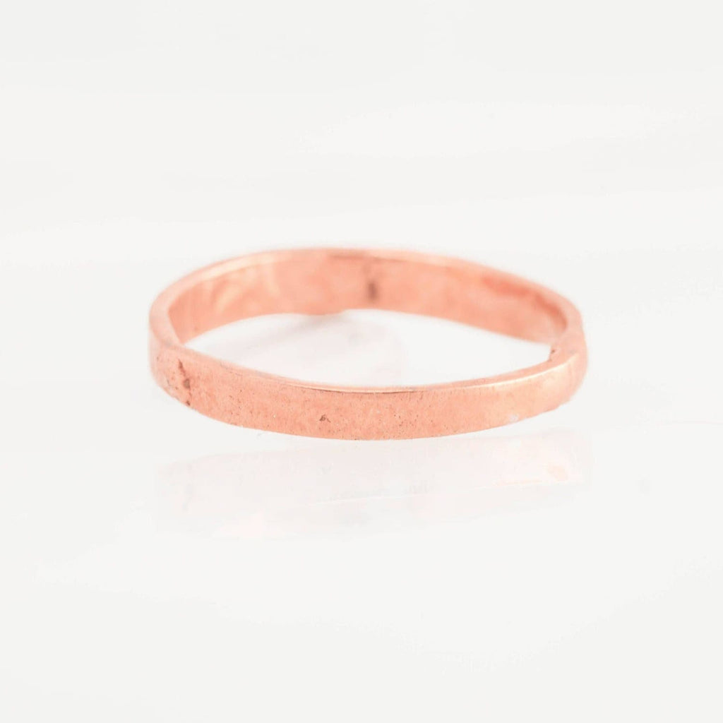 3mm Rose Gold Textured Band