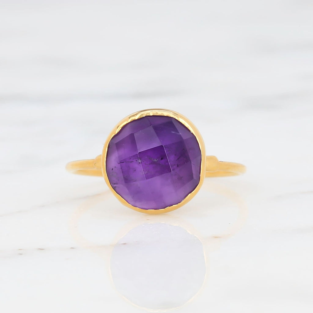 Antique Cut Amethyst Ring