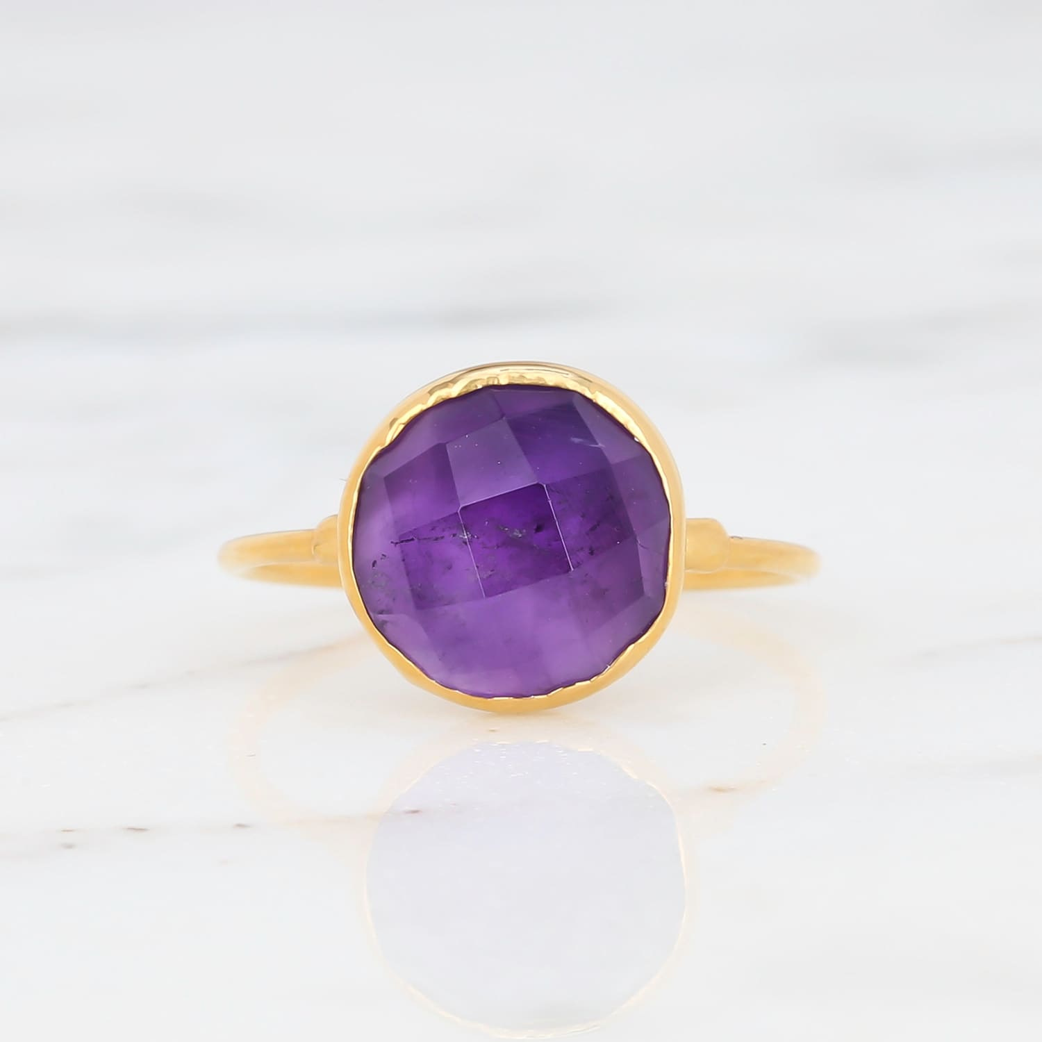 Antique Cut Amethyst Ring