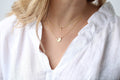 Breast Cancer Ribbon & Heart Friendship Necklace Set · BFF Best Friend Necklaces · Cancer Awareness · 100% goes towards Amy's Recovery