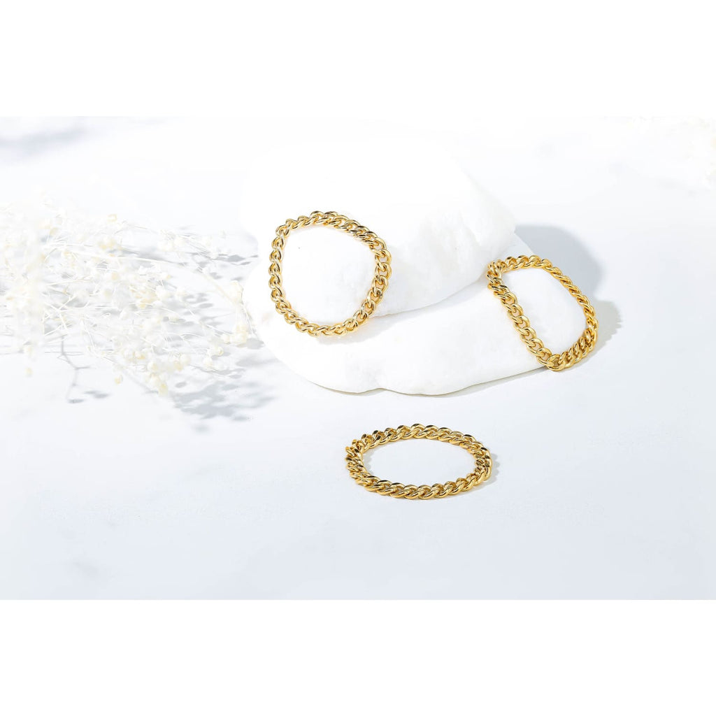 Cuban Link Chain Ring
