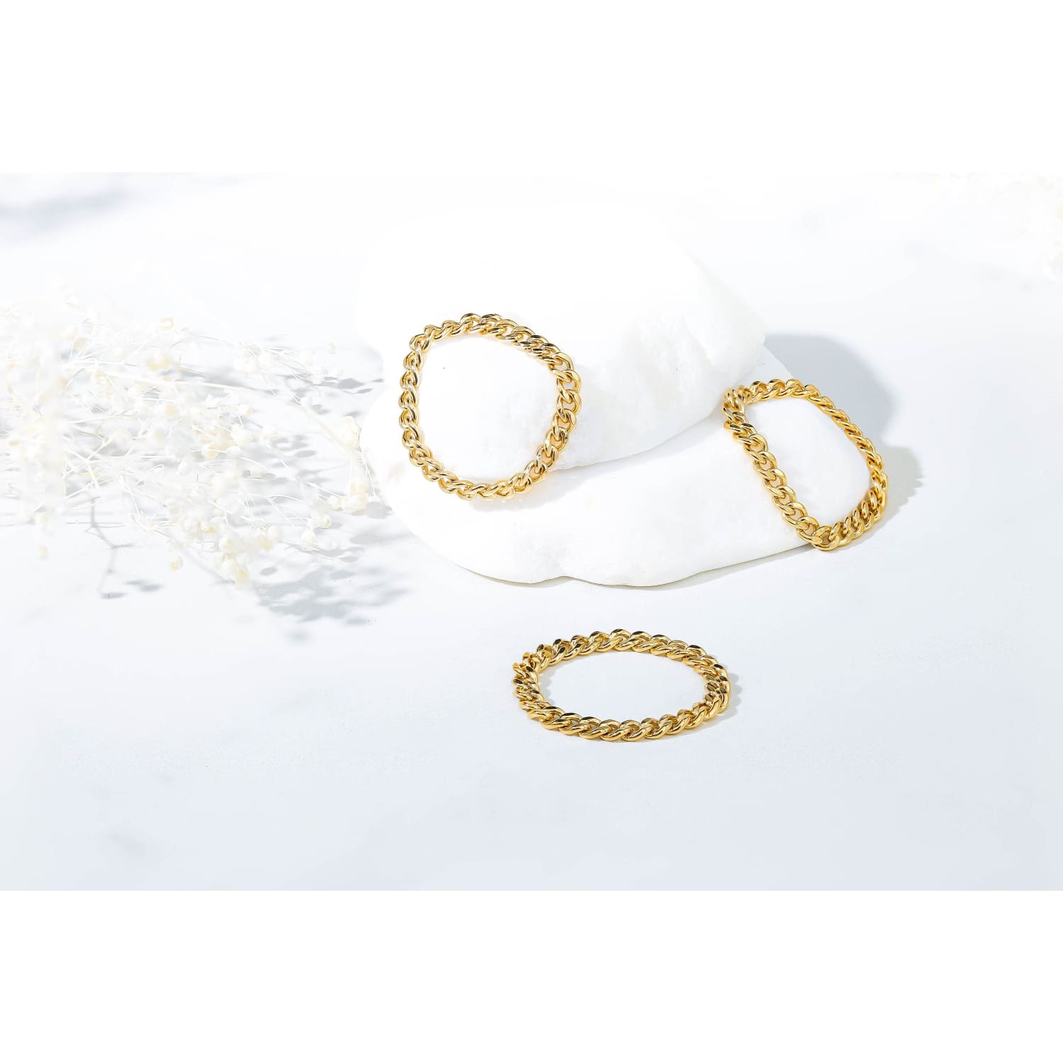 Cuban Link Chain Ring