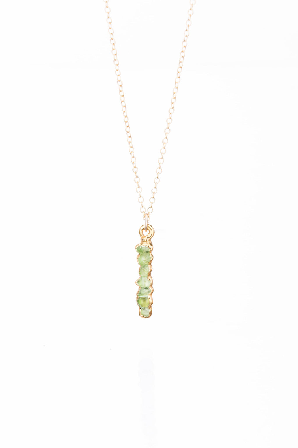 SeedPod Raw Peridot Necklace • August Birthstone •  Raw Gemstone Pendant • Peridot Birthstone Jewelry • Green Crystal Necklace • Leo Gift