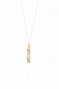 SeedPod Raw Peridot Necklace • August Birthstone •  Raw Gemstone Pendant • Peridot Birthstone Jewelry • Green Crystal Necklace • Leo Gift