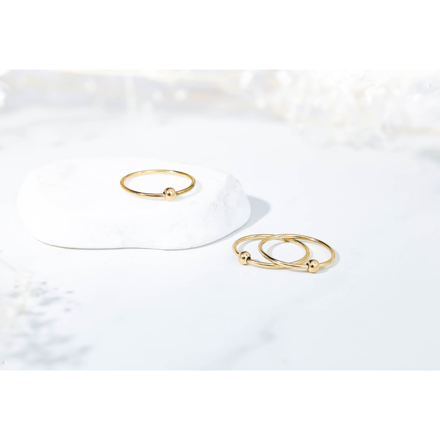Dainty Gold Spinner Ring