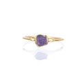 Dainty Raw Charoite Ring