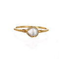 Dainty Raw Pearl Ring