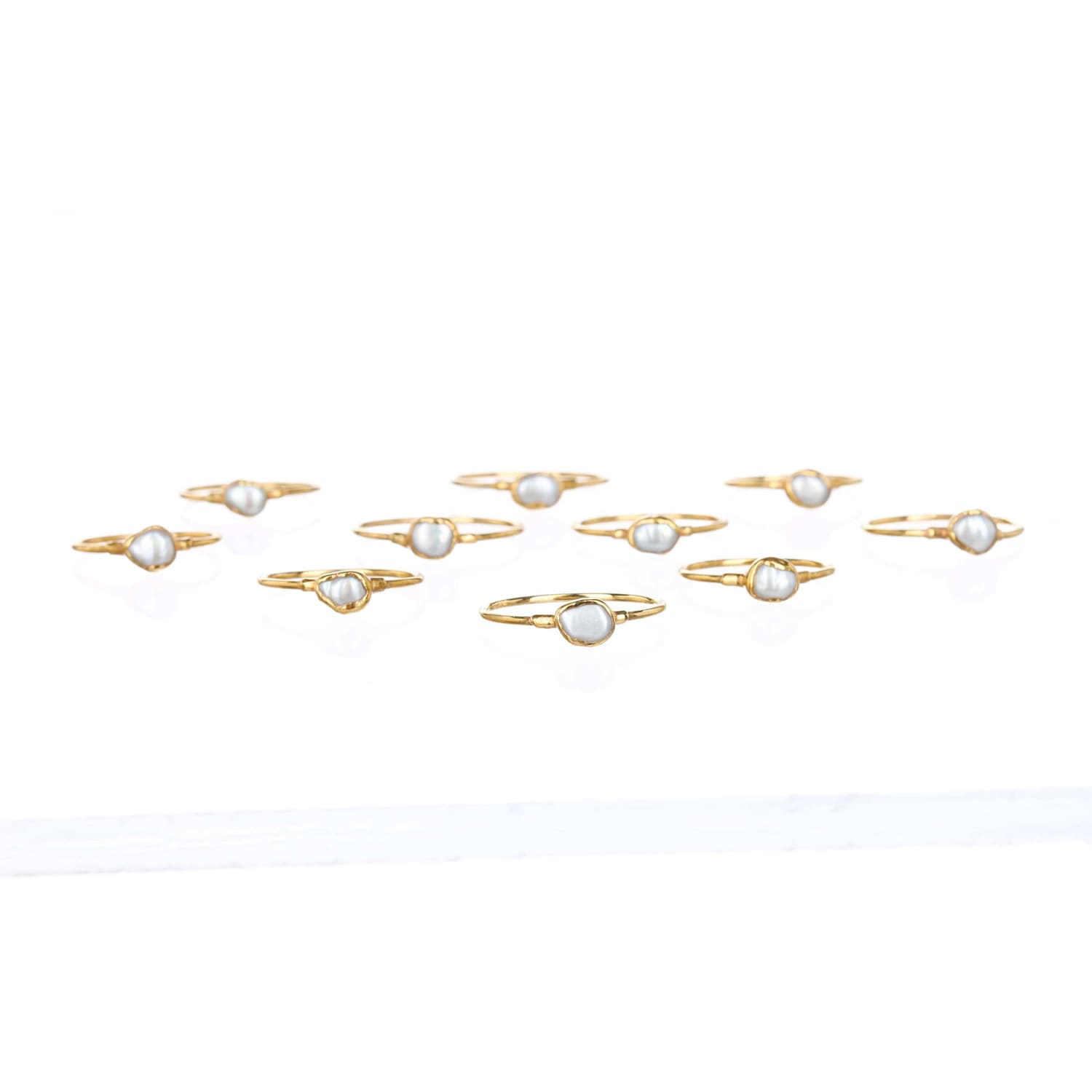 Dainty Raw Pearl Ring