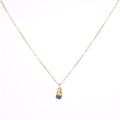Dainty Raw Sapphire Necklace