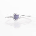 Dainty Raw Tanzanite Ring in Sterling Silver