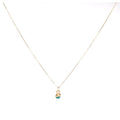 Dainty Raw Turquoise Necklace