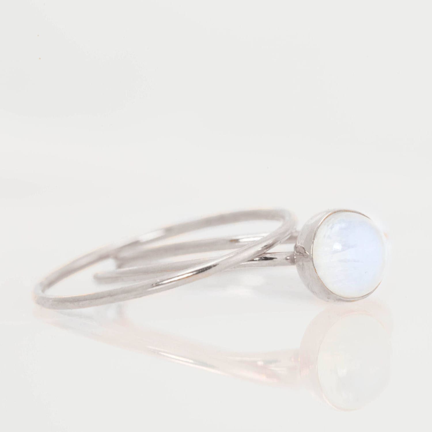 Dainty Sterling Silver Stacking Ring 1mm