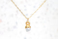 Raw Pearl Necklace • Gold Filled • June Birthstone • Real Pearl Drop Necklace • Cute Fall Jewelry • Perfect Raw Pearl Choker  • 24k Dip