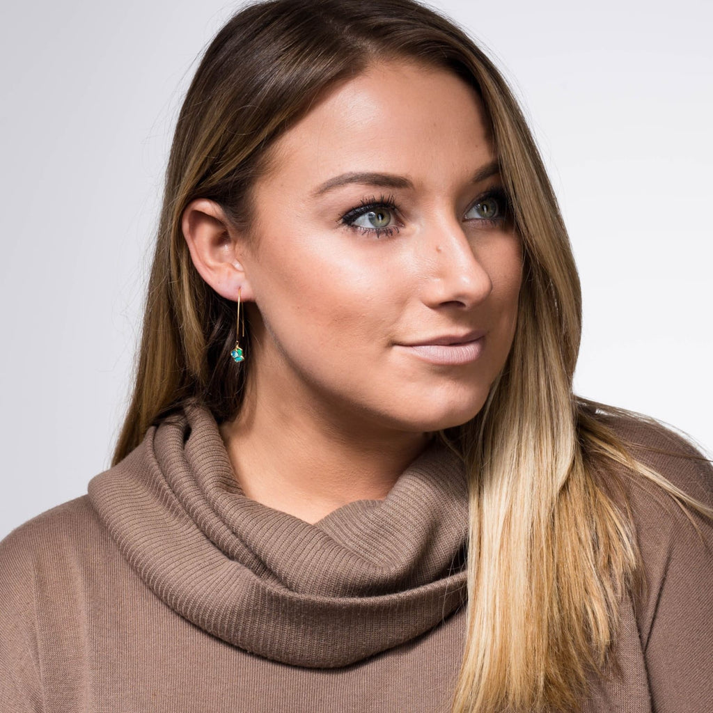 Edgy Opal Earrings • October Birthstone • Dangle Statement Earrings • Unique Gift for Her • Raw Gemstone Jewelry • Fall Jewelry • Ringcrush