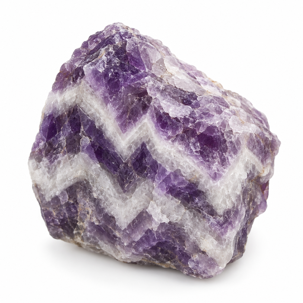 Raw Chevron Amethyst