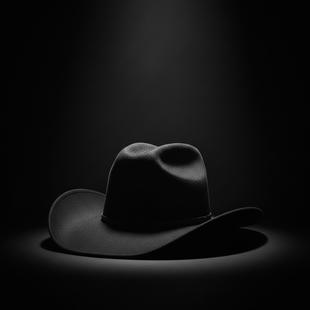 Black Felt Cowboy Hat