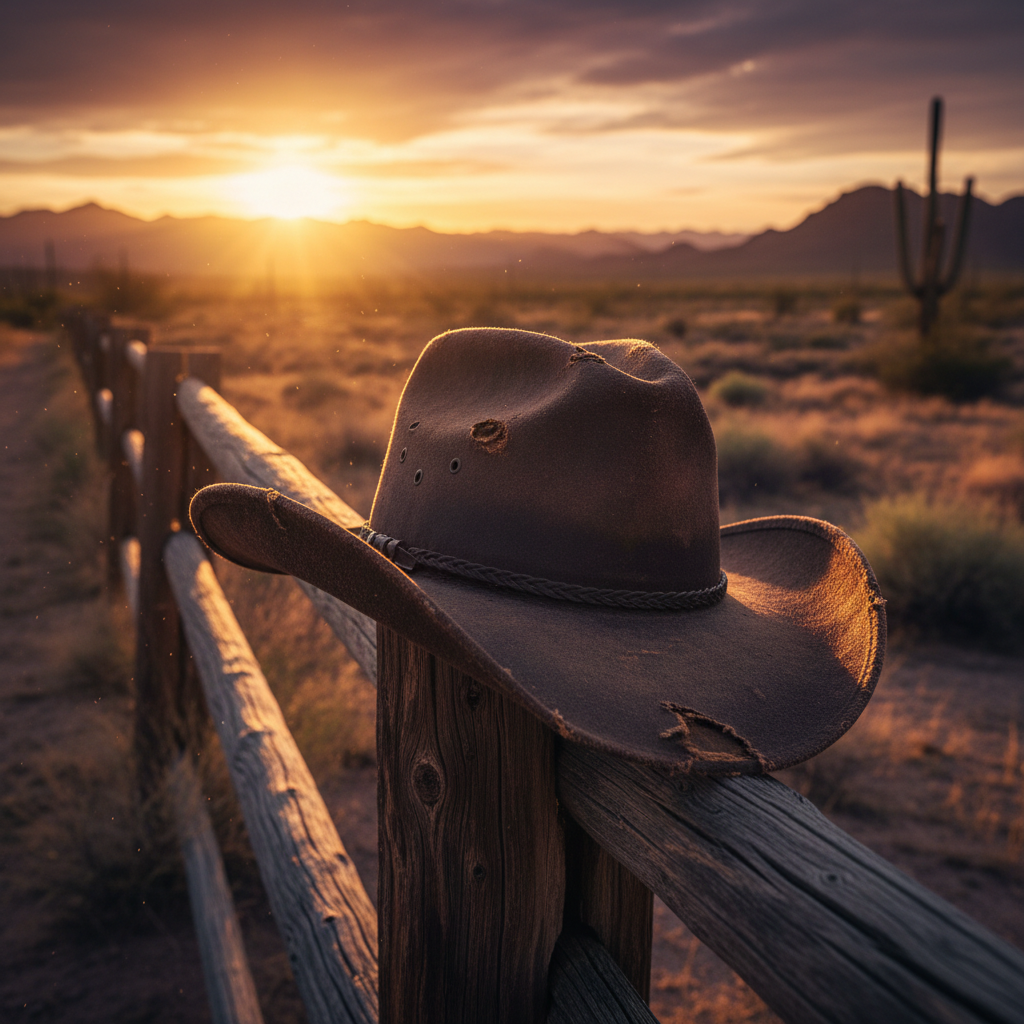 Vintage Distressed Cowboy Hat
