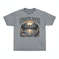 Sunapee Rocks Vintage Wash T-Shirt with retro distressed print