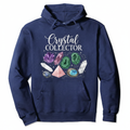 Crystal Collector Hoodie with gemstone illustrations