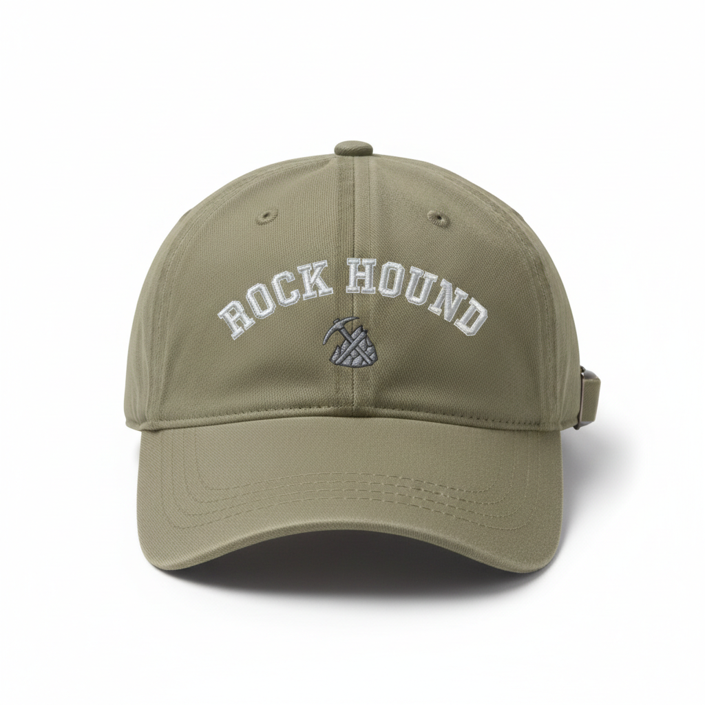 Rock Hound Baseball Cap with embroidered logo
