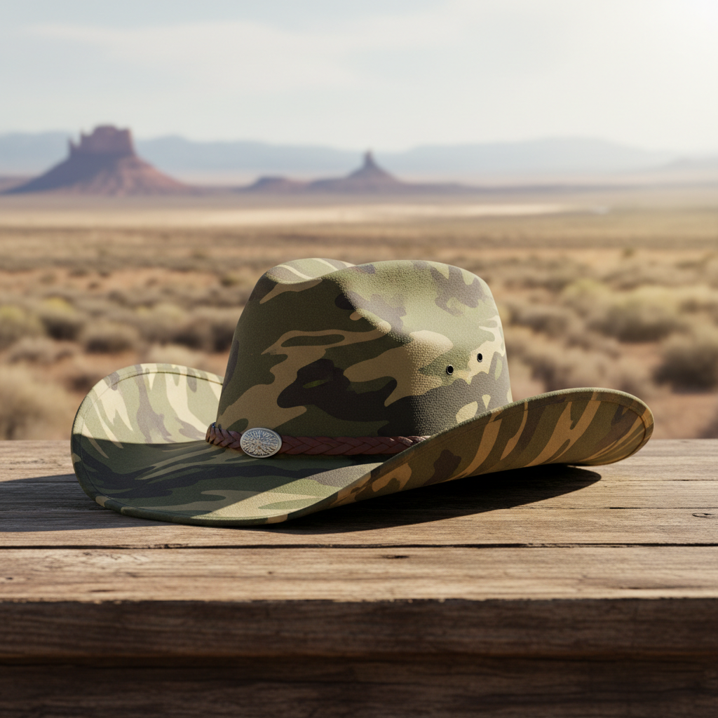 Camo Western Cowboy Hat