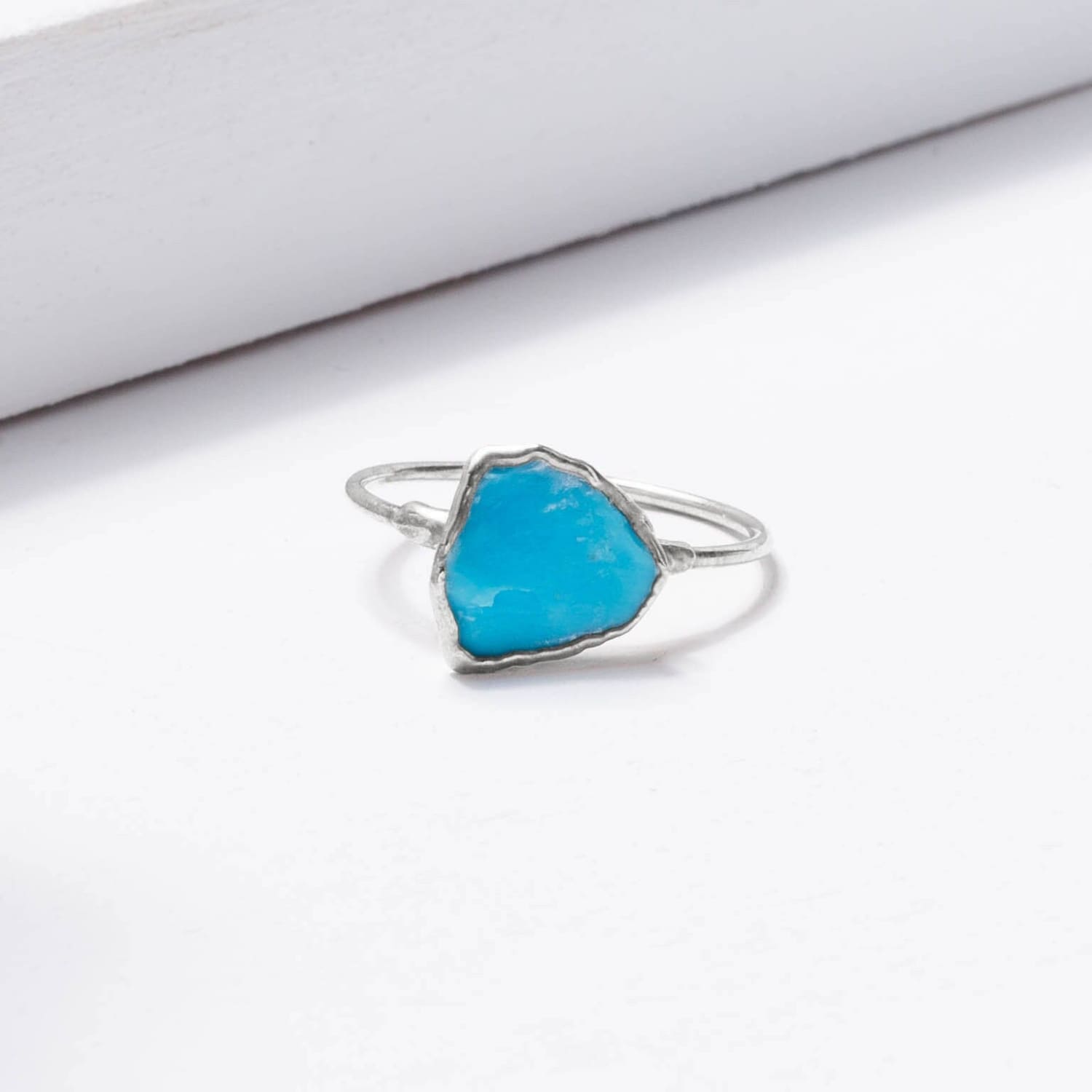 Large Raw Turquoise Ring