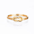 Long Love Knot Ring in Gold Fill