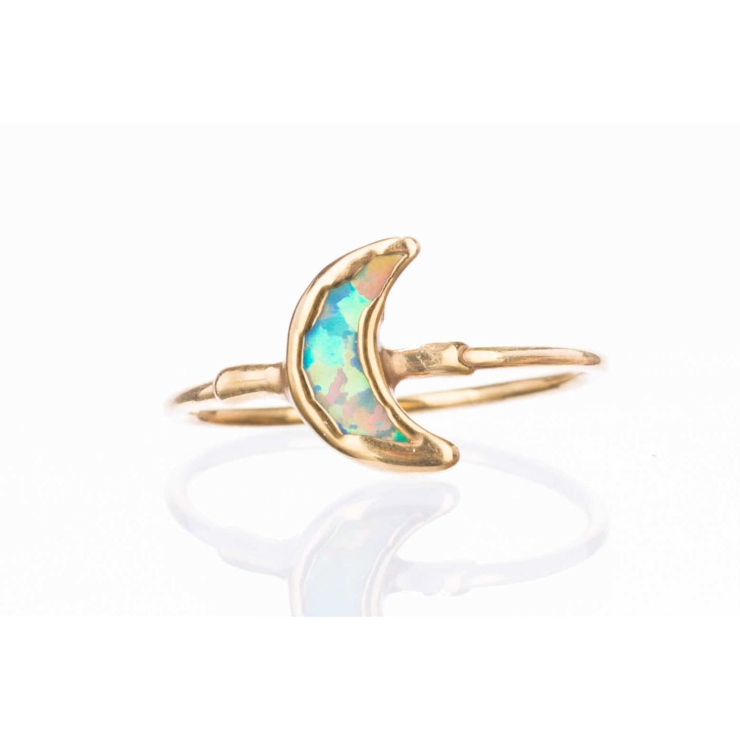 Moon Kyocera Opal Ring