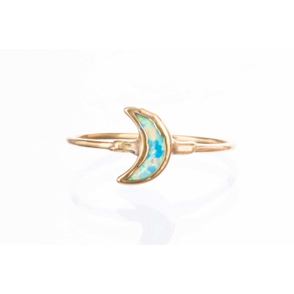 Moon Kyocera Opal Ring