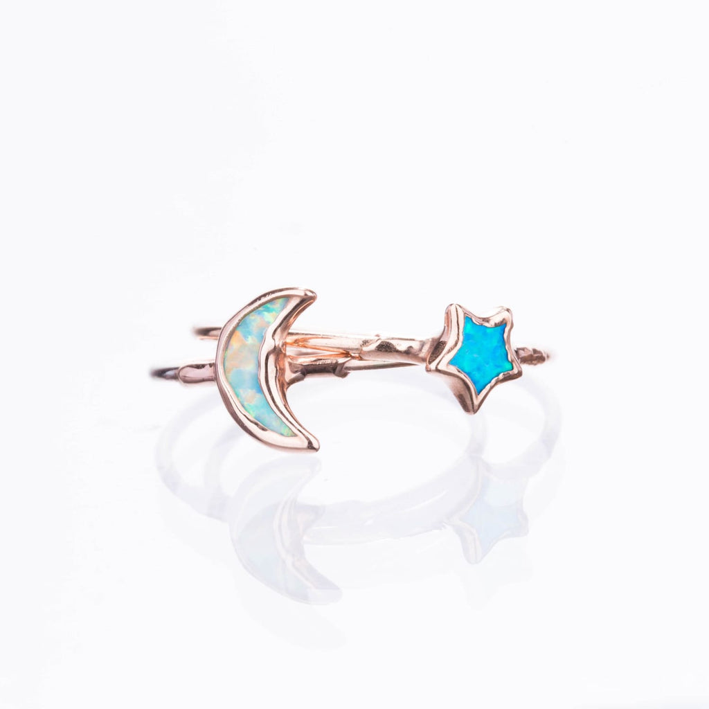 Moon Kyocera Opal Ring