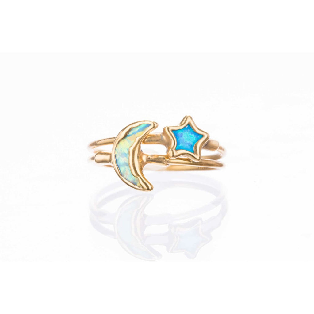 Moon Kyocera Opal Ring