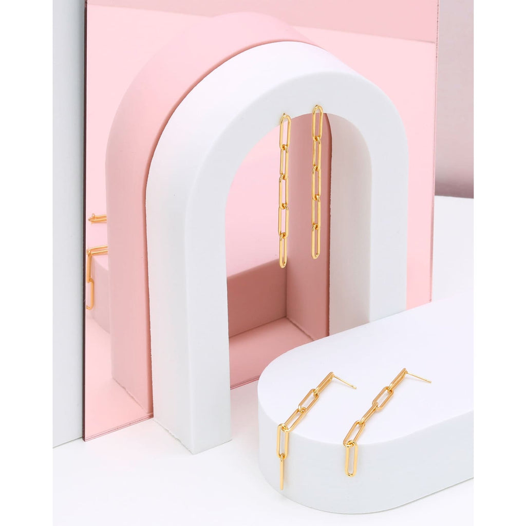 Paperclip Chain Earrings