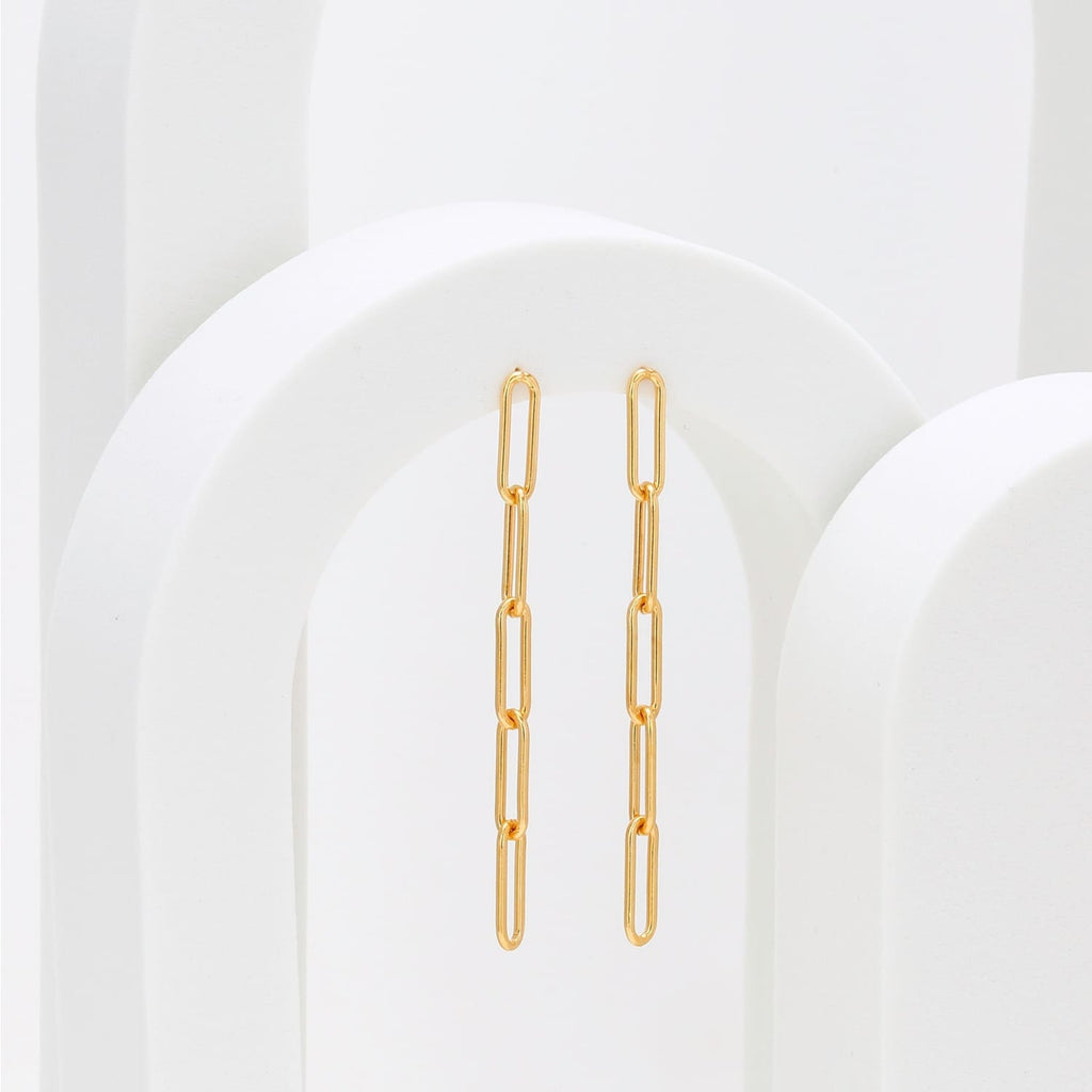 Paperclip Chain Earrings