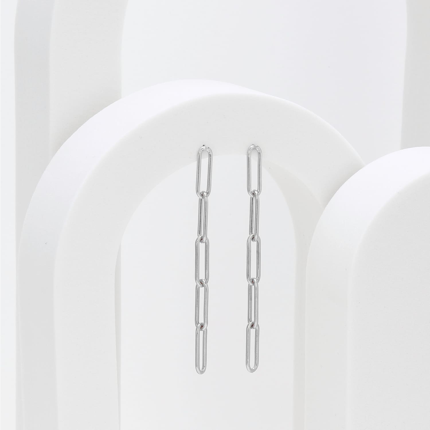 Paperclip Chain Earrings