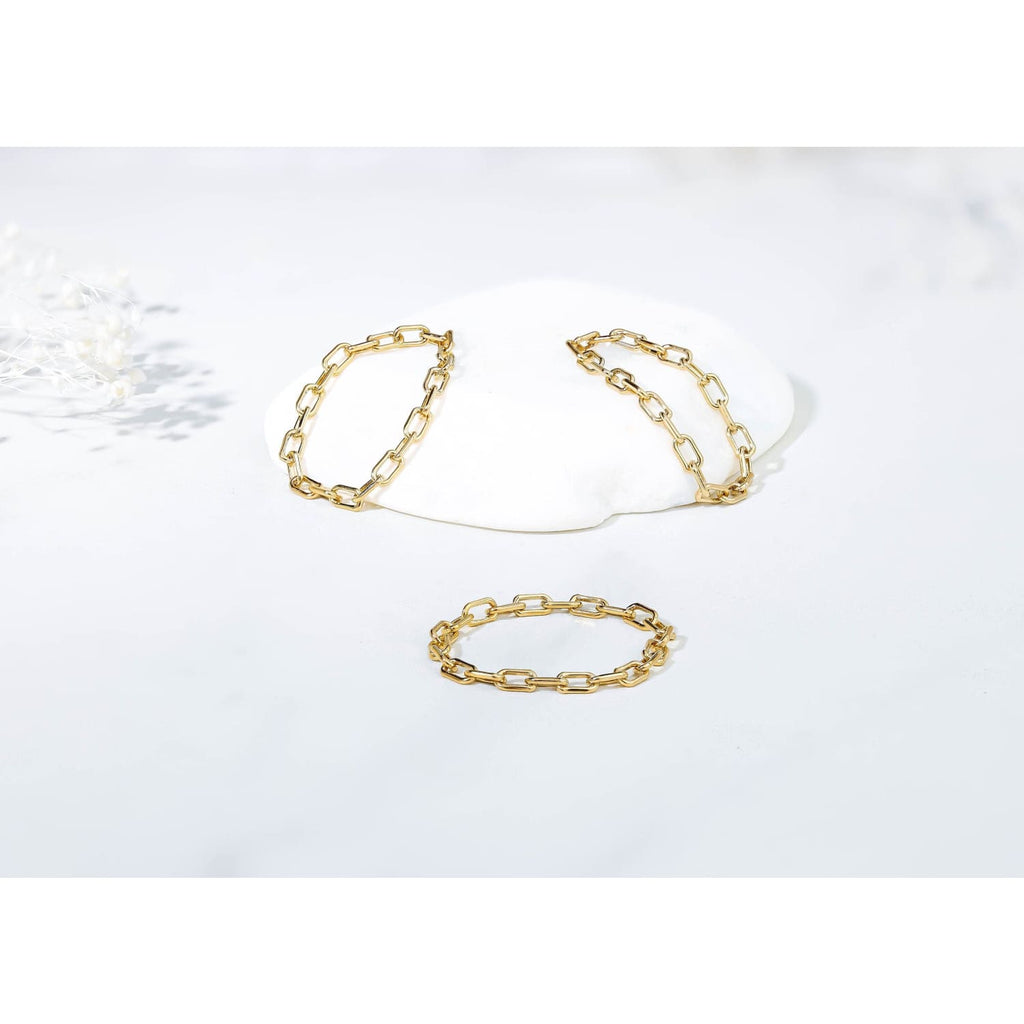 Paperclip Chain Ring