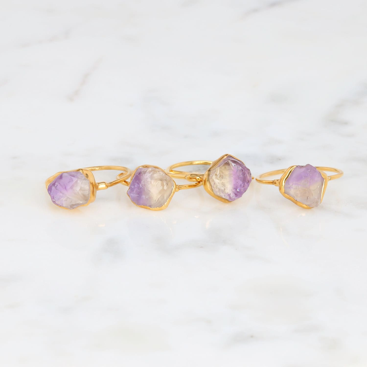 Raw Ametrine Statement Ring