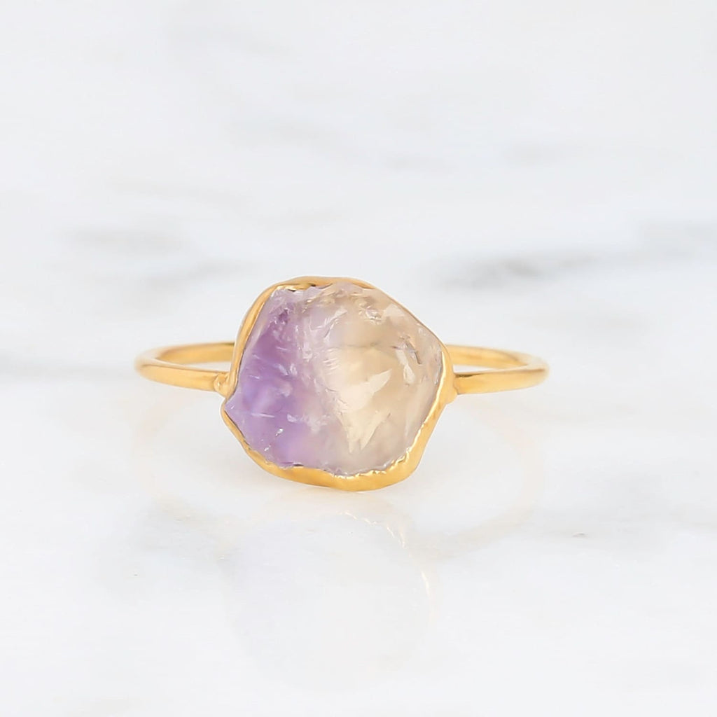 Raw Ametrine Statement Ring