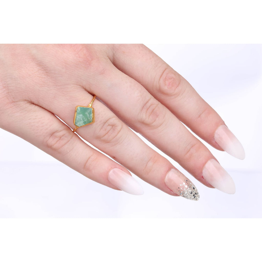 Raw Australian Jade Ring