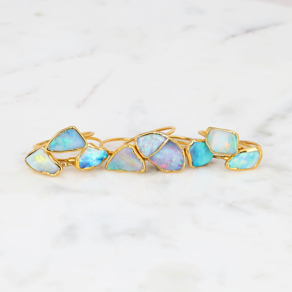 Raw Australian Opal Ring