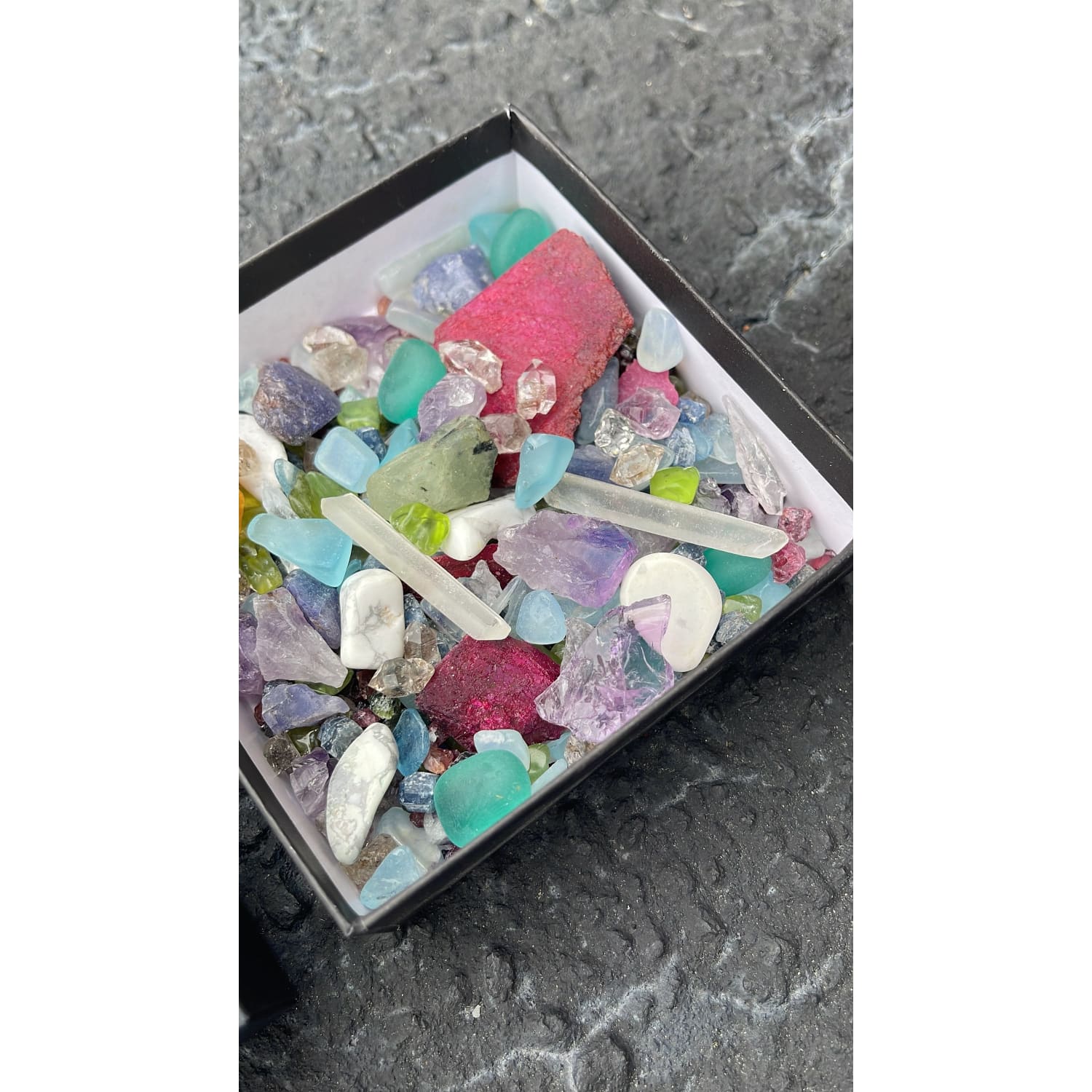 Raw Crystal Mystery Box! Rough Gemstone Pack, Mystery Crystal Scoop, Beginner Healing Chakra Set, Crystal Collection, Bulk Wholesale