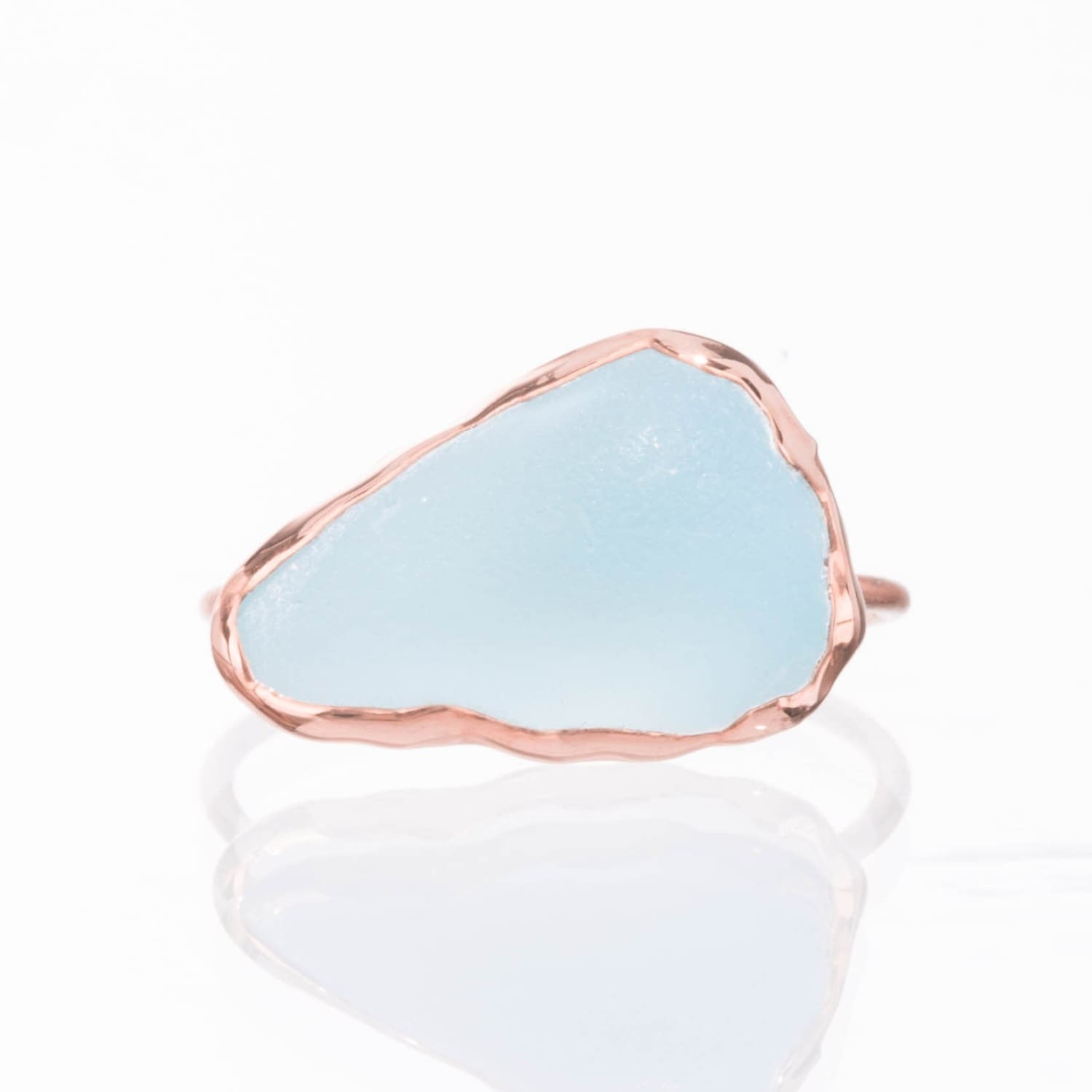 Raw Sky Blue Topaz Ring