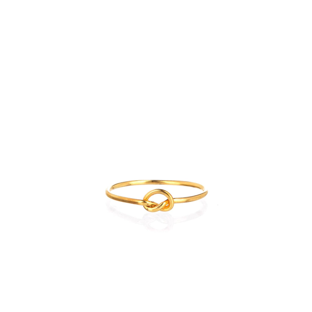 Single Love Knot Ring, 14k Rose Gold Filled Valentines Day
