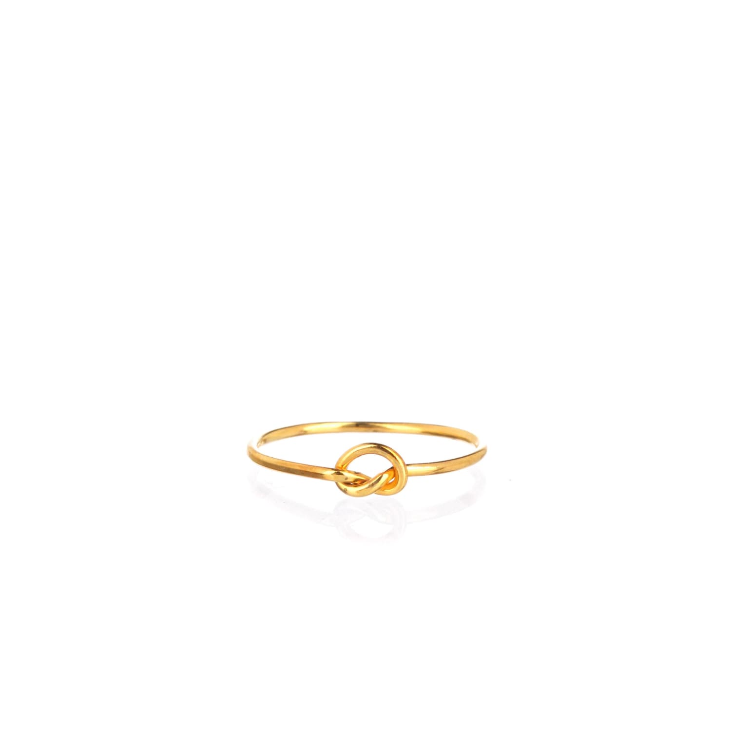 Single Love Knot Ring, 14k Rose Gold Filled Valentines Day