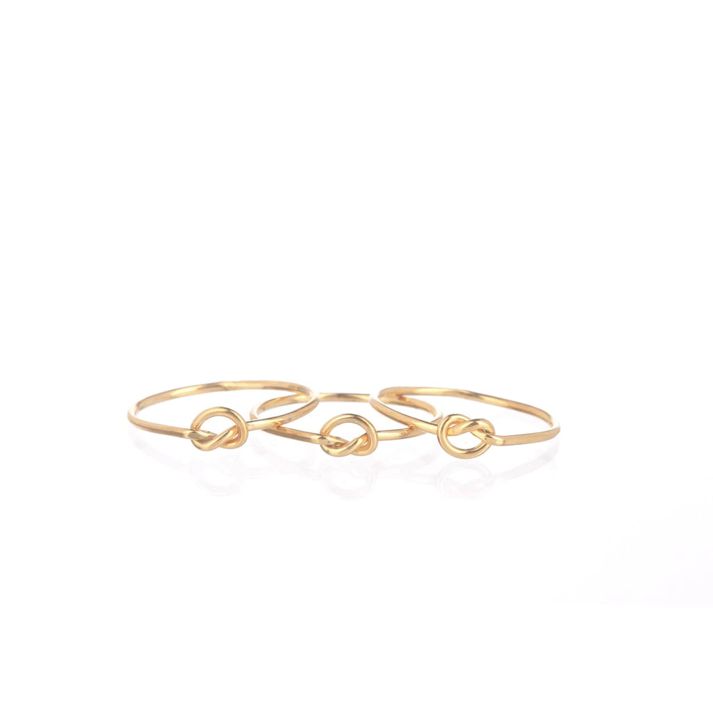 Single Love Knot Ring, 14k Rose Gold Filled Valentines Day