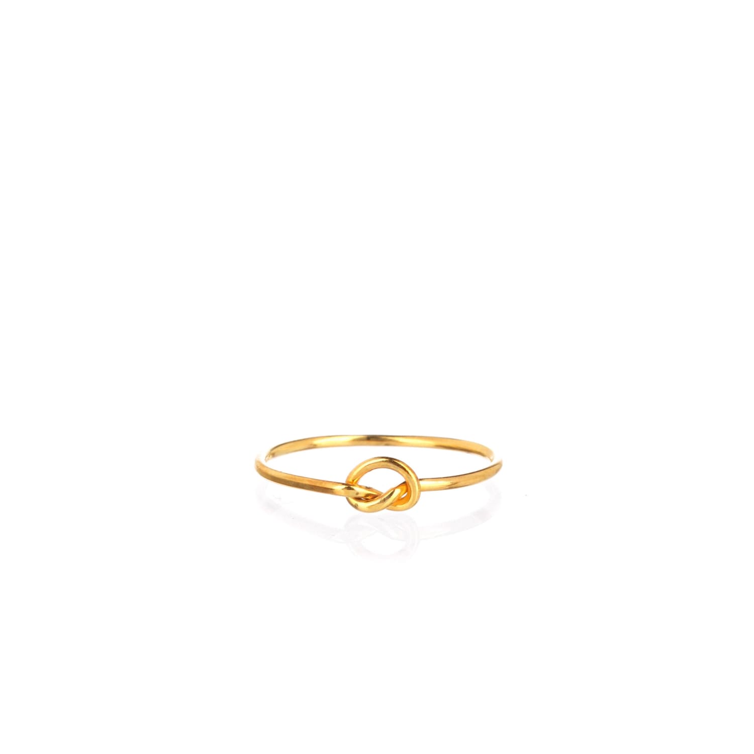 Single Love Knot Ring, Sterling Silver Valentines Day Gift,