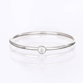 Sterling Silver CZ Minimalist Diamond Ring, Valentines Day,